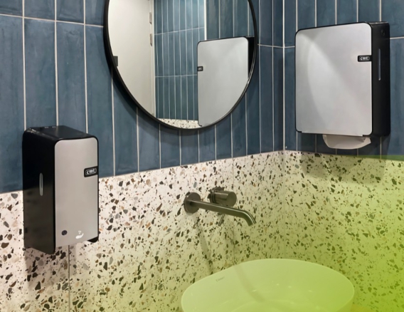 sanitaire ruimte met CMT dispensers