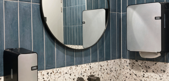 CMT hygiënepapier in sanitaire ruimte