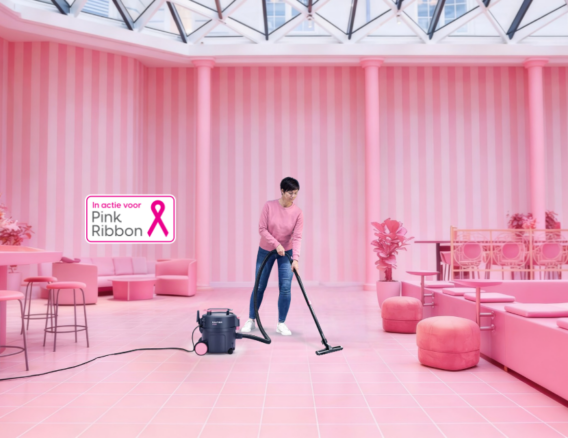 Nilfisk Pink Ribbon stofzuiger Actie FTG 2026